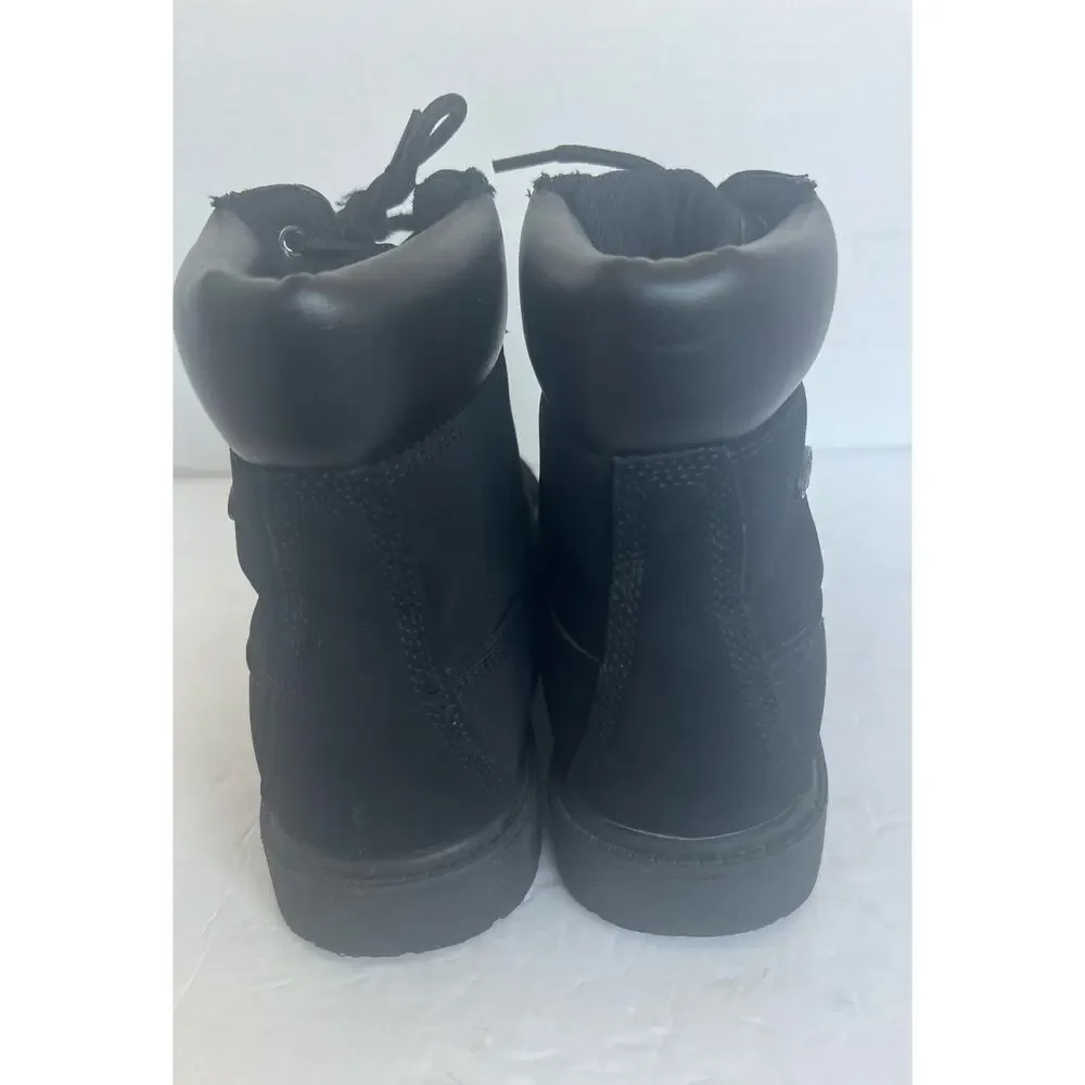 LUGZ Women's Black Convoy 6-Inch Lace‎ Up Round Toe Lug Sole Ankle Boots Sz 7.5